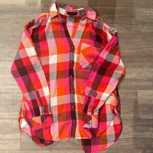 Women's Plaid Button Down